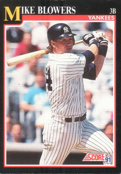 1991 Score #838 Mike Blowers Front