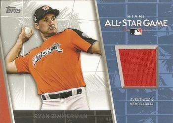 2017 Topps Update - All-Star Stitches Relics #ASR-RZ Ryan Zimmerman Front