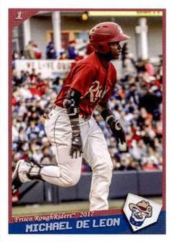 2017 Grandstand Frisco RoughRiders #5 Michael De Leon Front