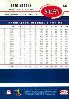 2003 Donruss #237 Greg Maddux Back