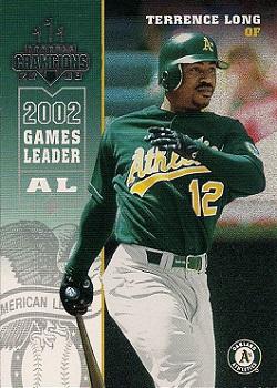 2003 Donruss Champions #189 Terrence Long Front