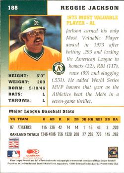 2003 Donruss Champions #188 Reggie Jackson Back