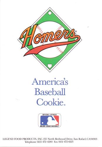 1990 Homers Cookies Pittsburgh Pirates #NNO Baseball Quiz #2 Front