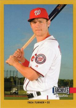 2017 Topps Archives Snapshots - Gold #AS-TT Trea Turner Front