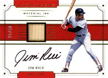 2017 Panini National Treasures - Material Ink Gold #MI-JR Jim Rice Front