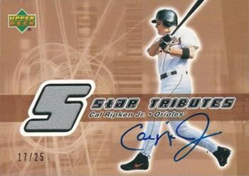 2002 Upper Deck Rookie Update - Star Tributes Signatures Copper #SS-CR Cal Ripken Jr. Front