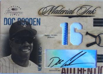 2004 Donruss Timeless Treasures - Material Ink Jersey Number #MI-11 Dwight Gooden Front