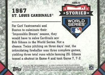 2017 Topps Update - Storied World Series Blue #SWS-6 1967 St. Louis Cardinals Back