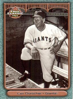 2003 Fleer Fall Classic #50b Leo Durocher Front