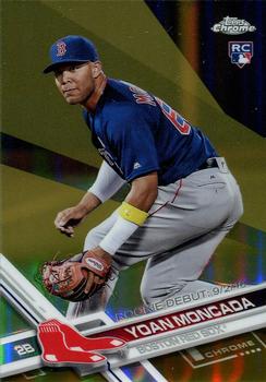 2017 Topps Chrome Update - Gold Refractor #HMT41 Yoan Moncada Front