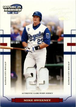 2004 Donruss World Series - Material Fabric Number #WS-90 Mike Sweeney Front