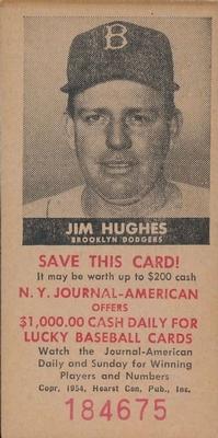 1954 New York Journal-American #NNO Jim Hughes Front
