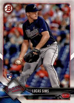 2018 Bowman #82 Lucas Sims Front