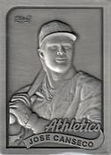 1984-91 Topps Gallery of Champions Pewter Bonuses #500 Jose Canseco Front