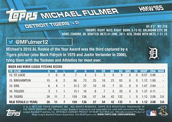 2017 Topps Holiday #HMW165 Michael Fulmer Back