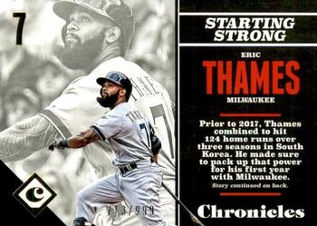 2017 Panini Chronicles - Gold #62 Eric Thames Front