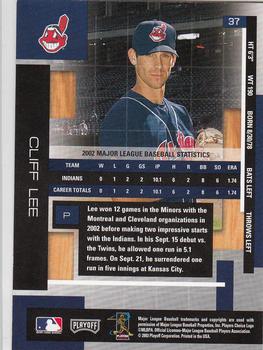 2003 Playoff Absolute Memorabilia #37 Cliff Lee Back