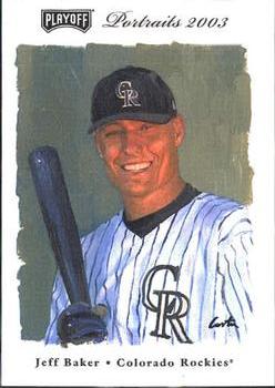 2003 Playoff Portraits #135 Jeff Baker Front