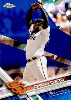 2017 Topps Chrome Sapphire Edition #199 Johnny Cueto Front
