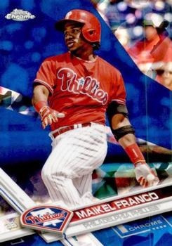 2017 Topps Chrome Sapphire Edition #411 Maikel Franco Front