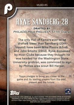 2017 Bowman Draft - MLB Draft History #MLBD-RS Ryne Sandberg Back
