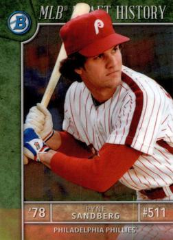 2017 Bowman Draft - MLB Draft History #MLBD-RS Ryne Sandberg Front