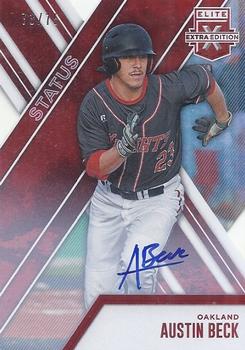 2017 Panini Elite Extra Edition - Autographs Status Die Cut Red #6 Austin Beck Front