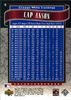 2003 SP Legendary Cuts #19 Cap Anson Back