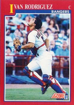 1991 Score Rookie & Traded #82T Ivan Rodriguez Front