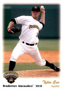 2010 Grandstand Bradenton Marauders #NNO Tyler Cox Front