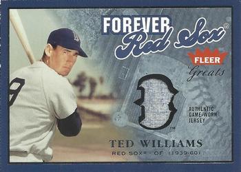2004 Fleer Greats of the Game - Forever Game Jersey Logo #F-TW Ted Williams Front