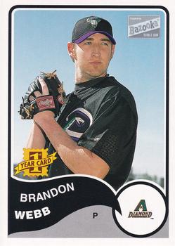 2003 Bazooka #163 Brandon Webb Front