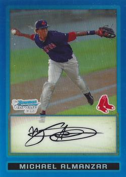 2009 Bowman - Chrome Prospects Blue Refractors #BCP5 Michael Almanzar Front