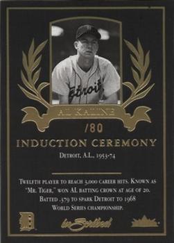 2004 Fleer InScribed - Induction Ceremony #20IC Al Kaline Front