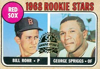 2017 Topps Heritage - 50th Anniversary Buybacks #314 Red Sox 1968 Rookie Stars (Bill Rohr / George Spriggs) Front