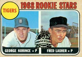 2017 Topps Heritage - 50th Anniversary Buybacks #447 Tigers 1968 Rookie Stars - Korince / Lasher Front