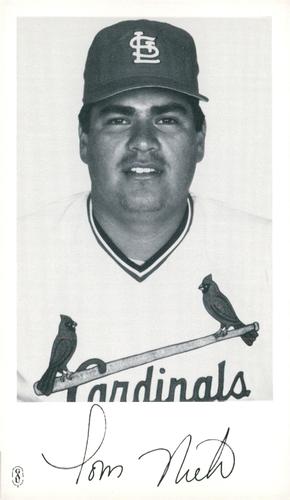 1985 St. Louis Cardinals Photocards #NNO Tom Nieto Front