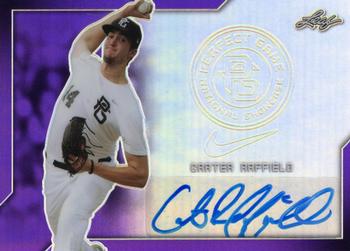 2017 Leaf Perfect Game National Showcase - Metal Autographs Purple #BA-CR1 Carter Raffield Front