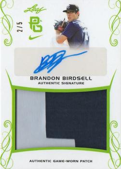 2017 Leaf Perfect Game National Showcase - Patch Autographs Green #PA-BB3 Brandon Birdsell Front