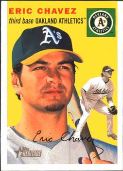2003 Topps Heritage #225 Eric Chavez Front