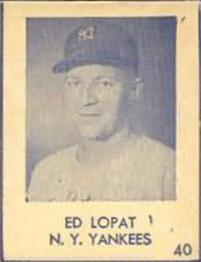 1948 Blue Tint (R346) #40 Ed Lopat Front