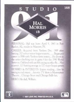 1991 Studio #168 Hal Morris Back