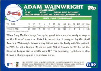 2003 Topps Traded & Rookies #T159 Adam Wainwright Back