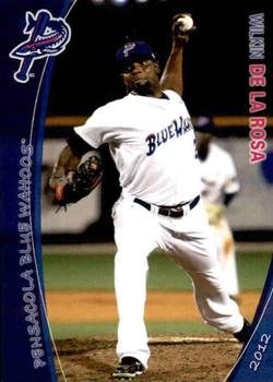 2012 Grandstand Pensacola Blue Wahoos #5 Wilkin De La Rosa Front