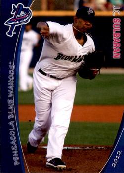 2012 Grandstand Pensacola Blue Wahoos #32 J.C. Sulbaran Front