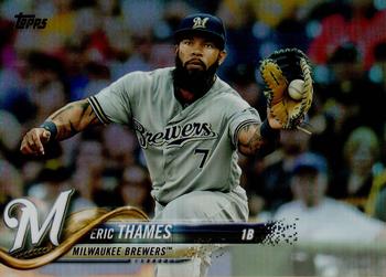 2018 Topps - Rainbow Foil #615 Eric Thames Front