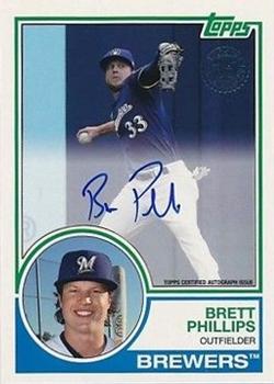 2018 Topps - 1983 Topps Baseball 35th Anniversary Autographs (Series One) #83A-BPH Brett Phillips Front