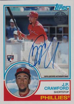 2018 Topps - 1983 Topps Baseball 35th Anniversary Autographs (Series One) #83A-JCR J.P. Crawford Front