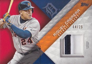 2018 Topps - Major League Material Relics Red (Series 1) #MLM-MC Miguel Cabrera Front