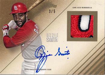 2018 Topps - Topps Reverence Autograph Patch Relics Gold #TRAP-OS Ozzie Smith Front